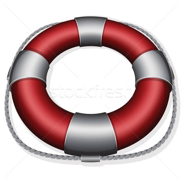 600x600 Red Lifebuoy Vector Illustration Nikolay Zaburdaev