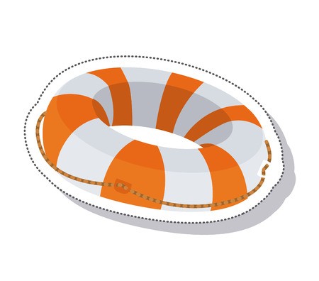 450x396 Float Lifeguard Isolated Icon Vector Illustration Design Royalty