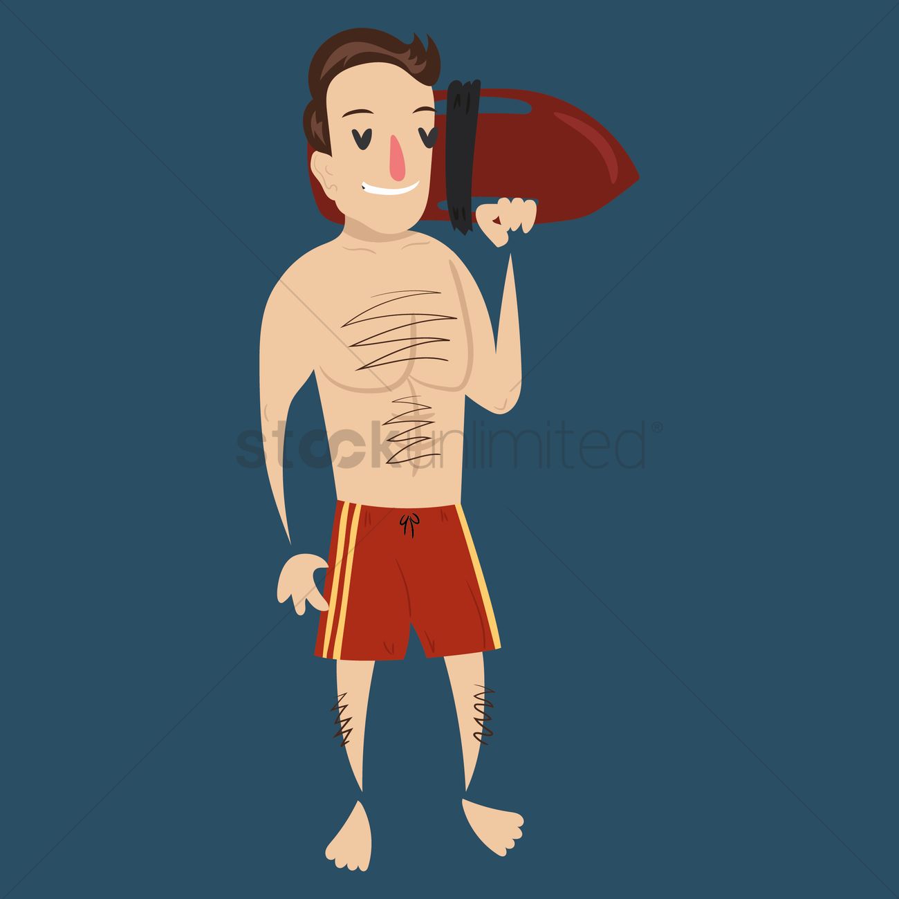 1300x1300 Lifeguard Vector Image