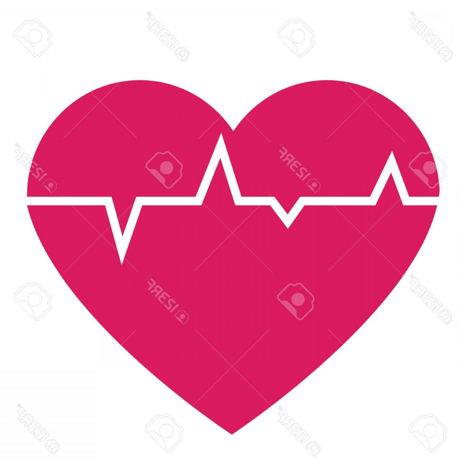 1560x1560 Photostock Vector Heart With Life Line Vector Handandbeak