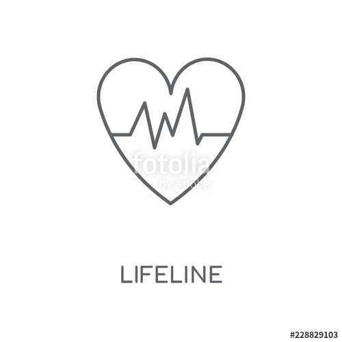 500x500 Lifeline Icon Stock Image And Royalty Free Vector