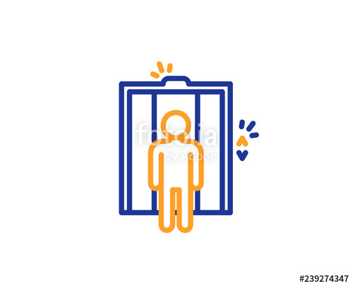 Lift Line Icon Elevator Sign Transportation Between Floors 500x405 Lift Line Icon Elevator Sign Transportation Between Floors
