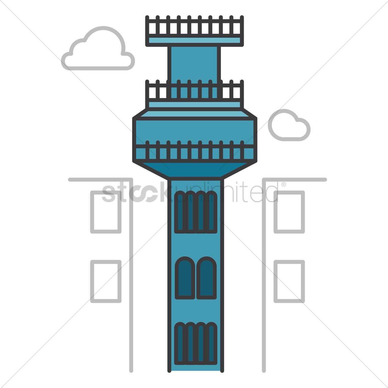 Santa Justa Lift Vector Image 1300x1300 Santa Justa Lift Vector Image