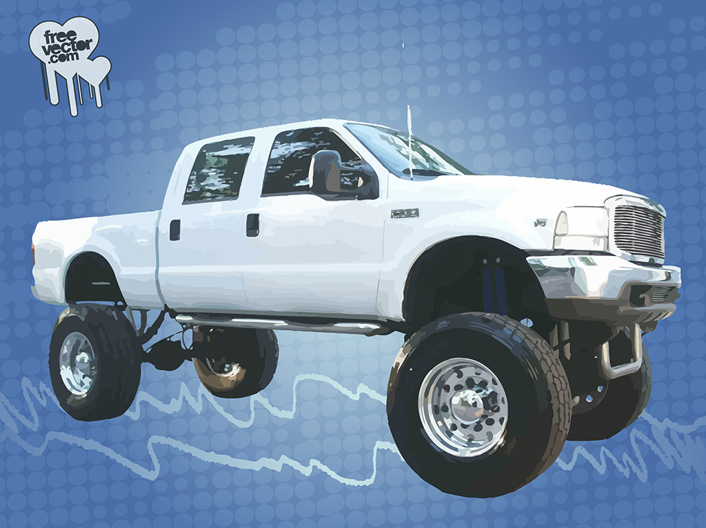 Lifted Truck Vector at Vectorified.com | Collection of Lifted Truck