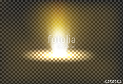 Vector Illustration Of A Golden Light Ray, A Light Beam, A Glow 500x345 Vector Illustration Of A Golden Light Ray, A Light Beam, A Glow
