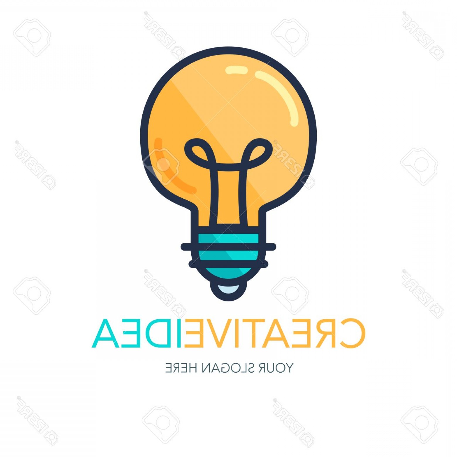 1560x1560 Photostock Vector Simple Creative Success Idea Logo Innovation