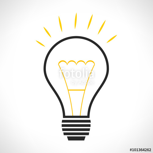 500x500 Light Bulb Logo Vector Illustration Stock Image And Royalty