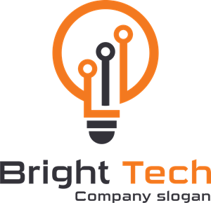 300x290 Orange Light Bulb Logo Vector