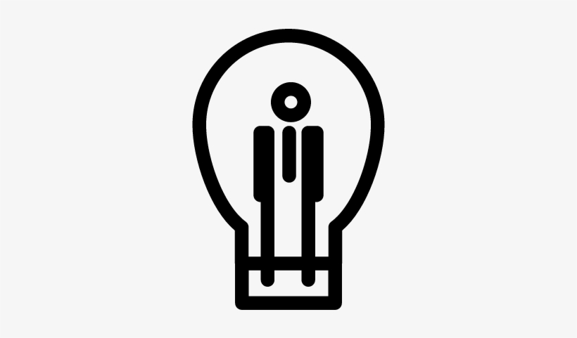 820x481 Lightbulb Outline In A Circle Vector