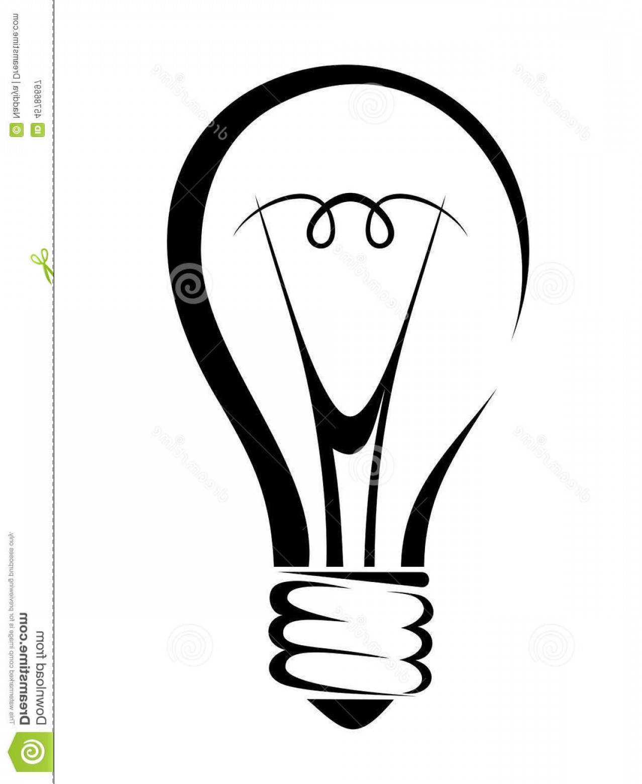 Light Bulb Silhouette Vector at Vectorified.com | Collection of Light ...