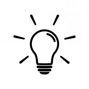 300x300 Lightbulb Clipart Silhouette For Free Download And Use Images