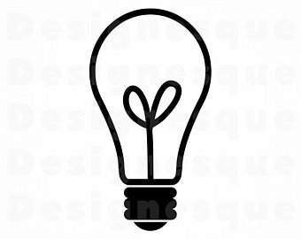 340x270 Vector Light Bulb Etsy