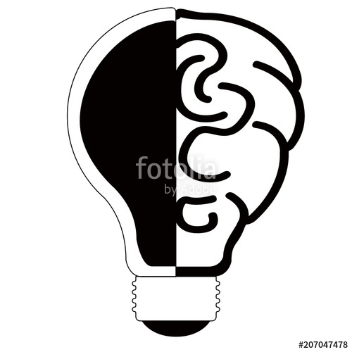 500x500 Isolated Lightbulb Silhouette Stock Image And Royalty Free Vector