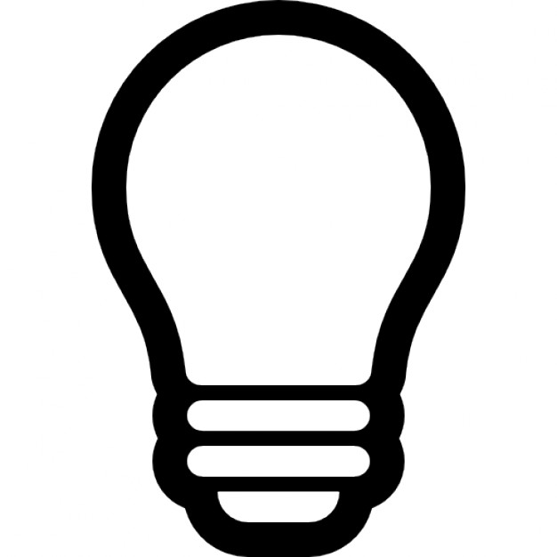 626x626 Light Bulb Icon Vector