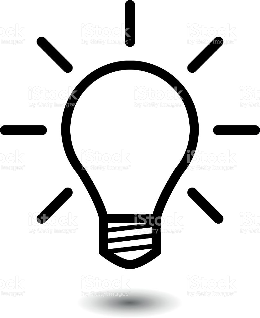 839x1024 Light Bulb Vector Icon