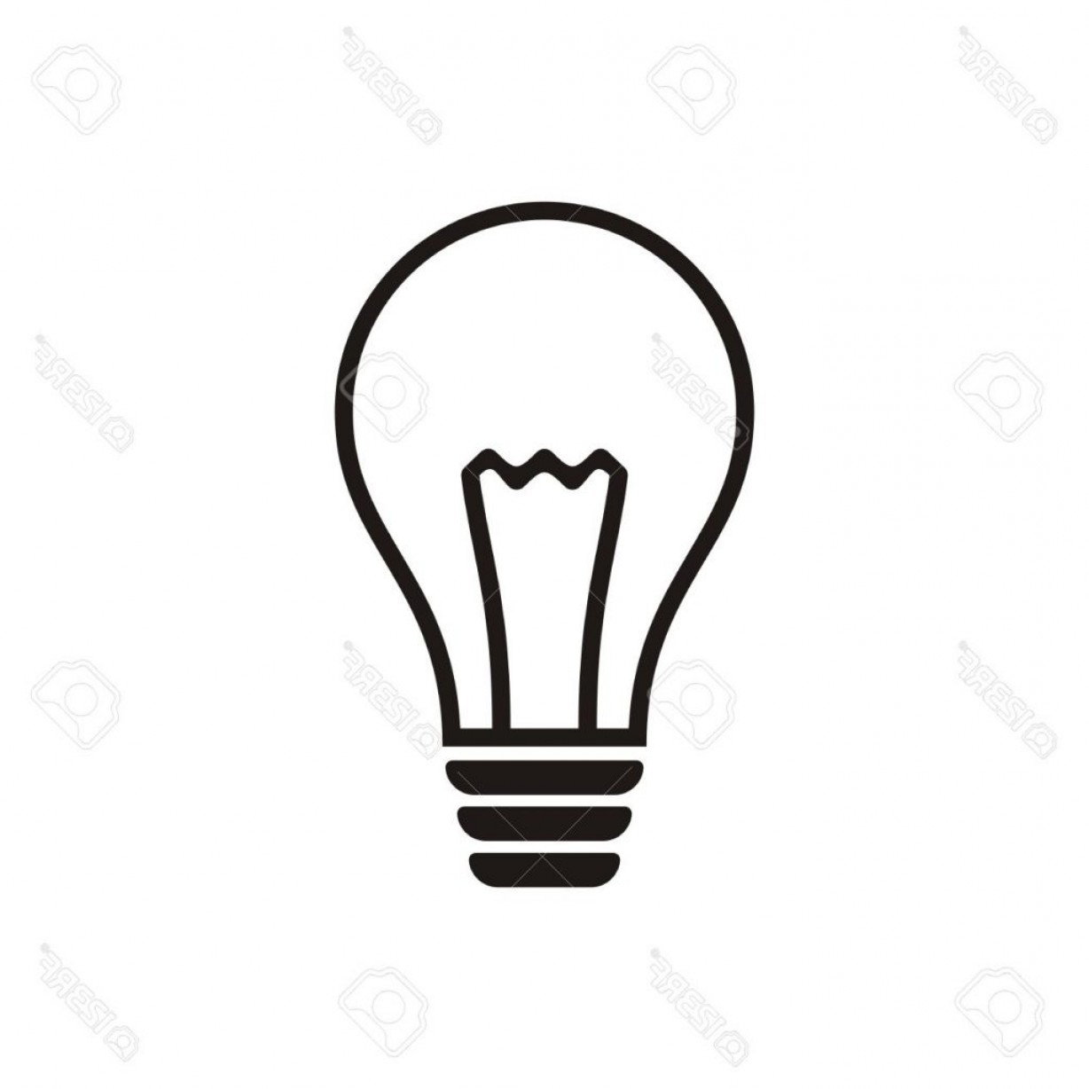 1228x1228 Photo Stock Vector Black Light Bulb Vector Free Light Bulb Speaker