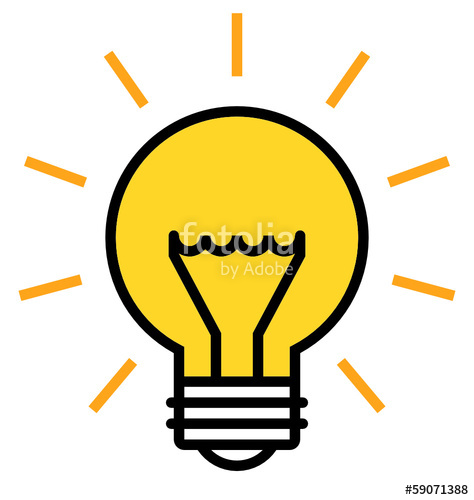 474x500 Shining Light Bulb Vector Icon Stock Image And Royalty Free