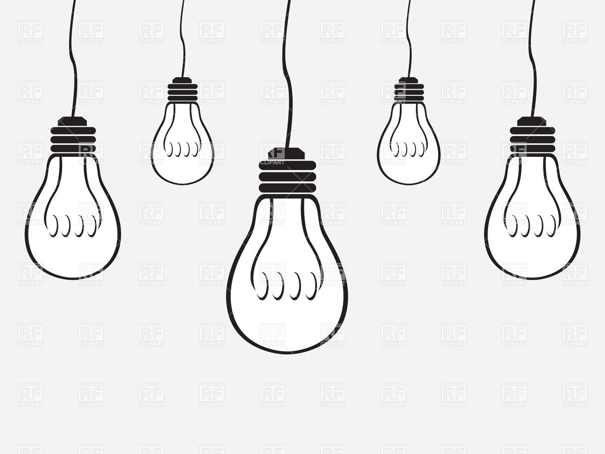 1200x900 Simple Light Bulbs Vector Image Of Objects