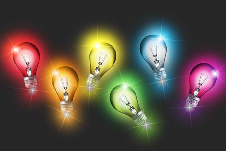 Free Colorful Light Bulb Vectors 456x305 Free Colorful Light Bulb Vectors