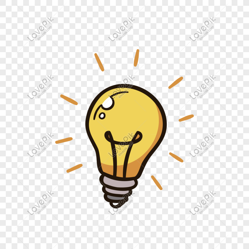 860x860 Cartoon Light Bulb Vector Download Png Image Picture Free Download