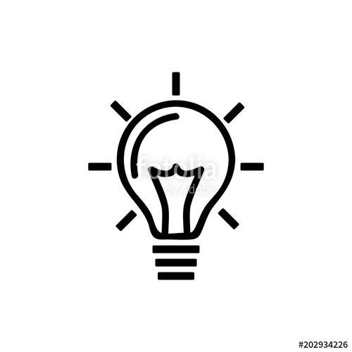 Idea Bulb Vector Icon, Creative Lamp Symbol Modern, Simple Flat 500x500 Idea Bulb Vector Icon, Creative Lamp Symbol Modern, Simple Flat