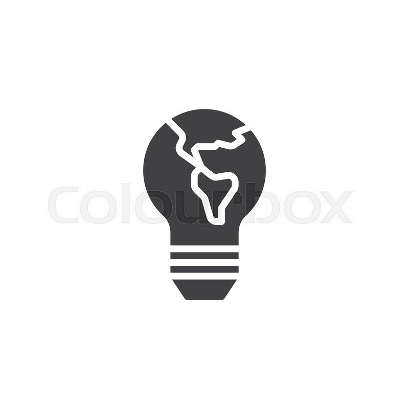 Earth Light Bulb Vector Icon Filled Stock Vector Colourbox 800x800 Earth Light Bulb Vector Icon Filled Stock Vector Colourbox