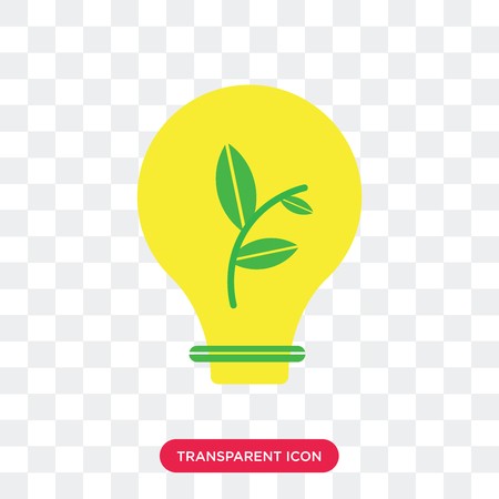 Ecological Light Bulb Vector Icon Isolated On Transparent 450x450 Ecological Light Bulb Vector Icon Isolated On Transparent