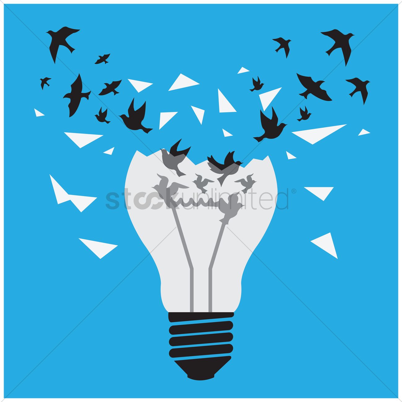 1300x1300 Ideas Break Free Concept Of Birds Freeing Themselves