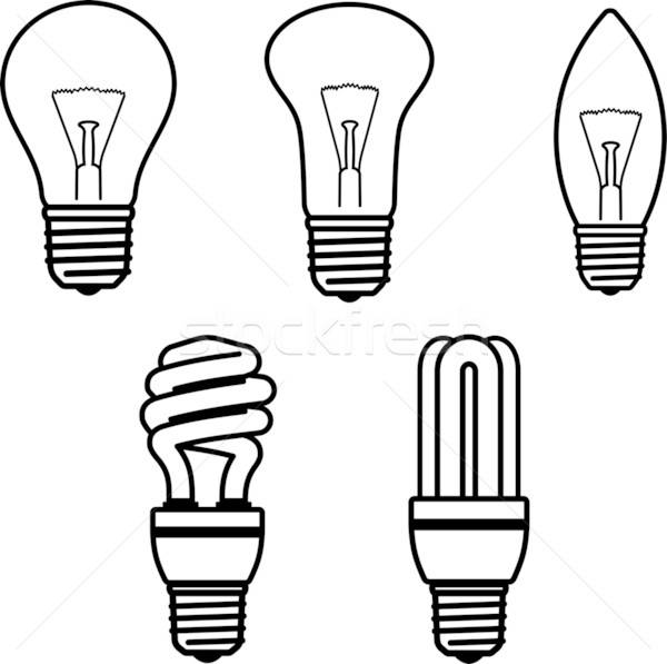 600x597 Light Bulbs Vector Illustration Vector Illustration Mr Vector