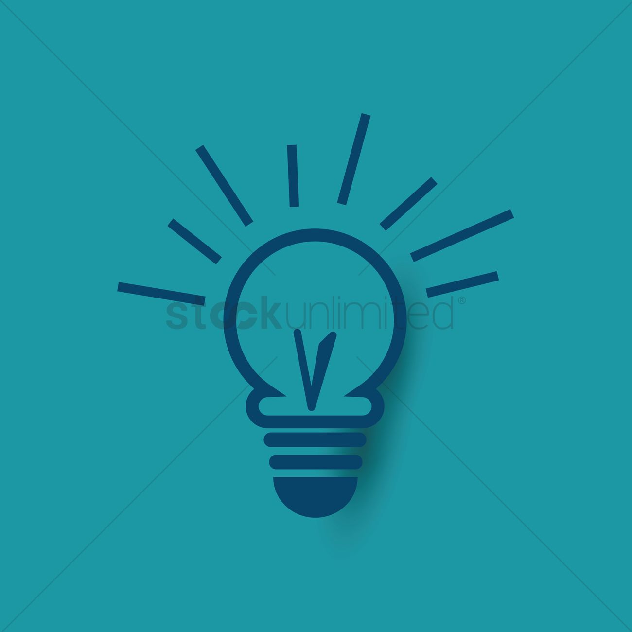 1300x1300 Lightbulb Vector Image