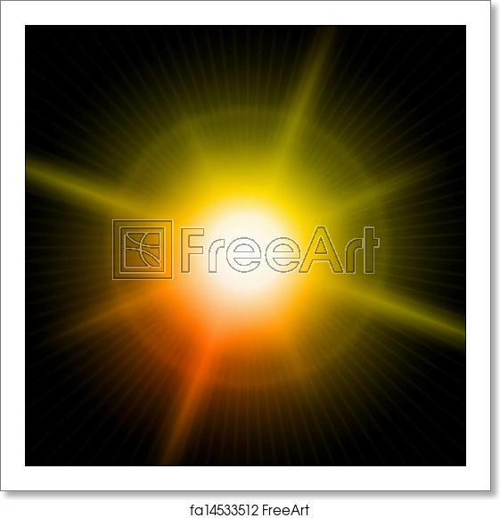 561x581 Free Art Print Of Light Burst, Fireworks, Lens Flare Vector