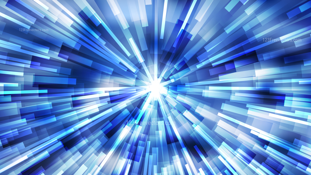 1280x720 Abstract Blue And White Light Burst Background Vector