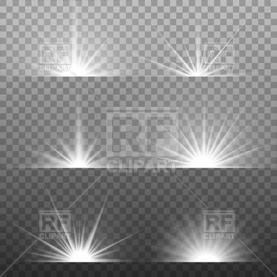 400x400 White Glowing Light Burst Explosion With Transparent Vector Image