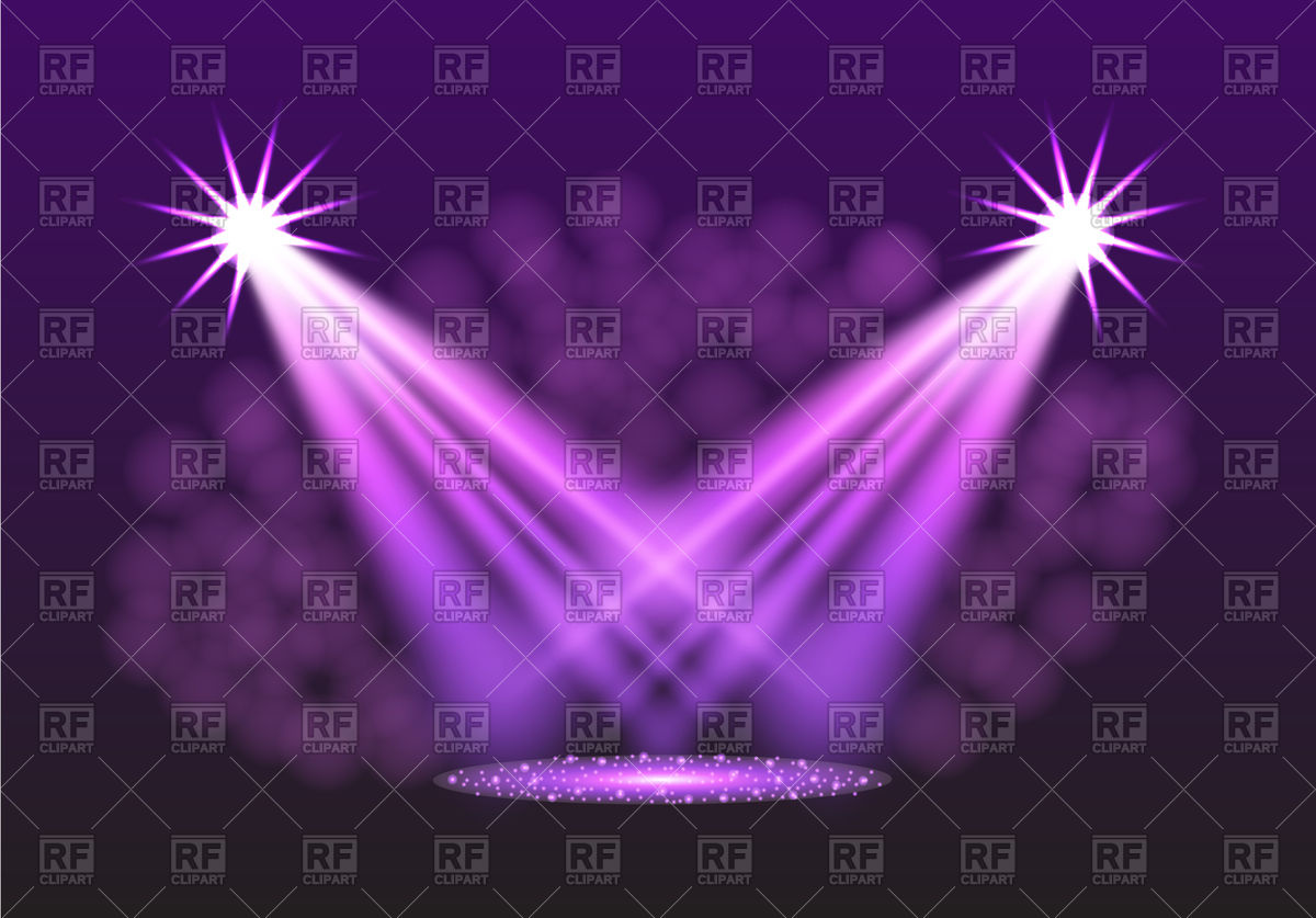 1200x837 Purple Spotlights Scene Light Effects Vector Image