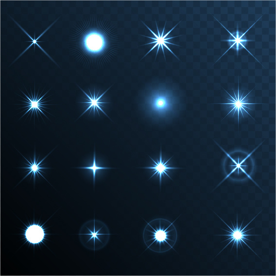 568x568 Shiny Light Effect Stars Vector Free Vector In Encapsulated