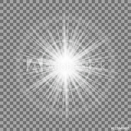 500x500 Glowing Light Sparkle On Transparent Background Lens Flare Effect