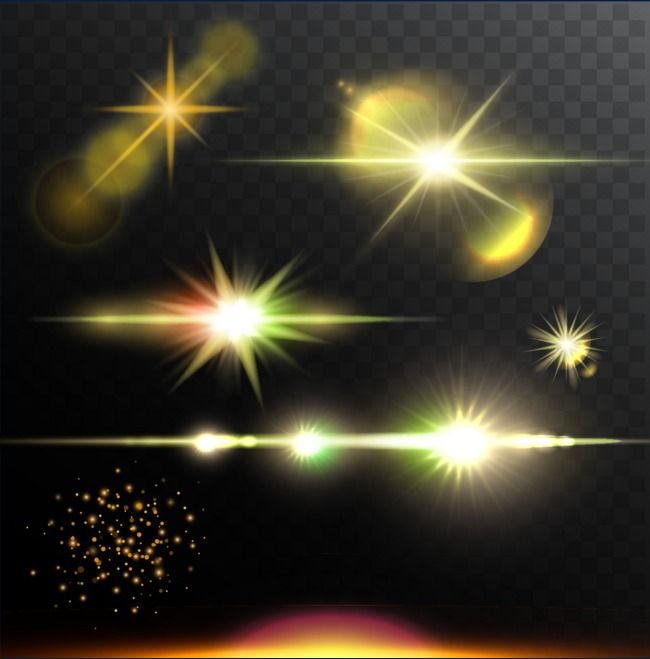 650x659 Shine Light Effect Vector, Golden Light Effect, Beautiful Light
