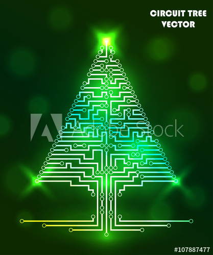 417x500 Computer Circuit Scheme Tree Technology Icon Network Concept