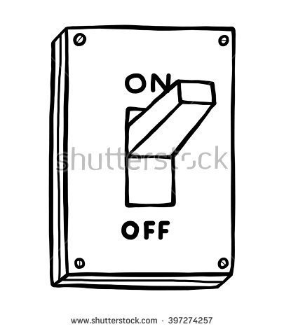 405x470 Light Switch Clipart Black And White