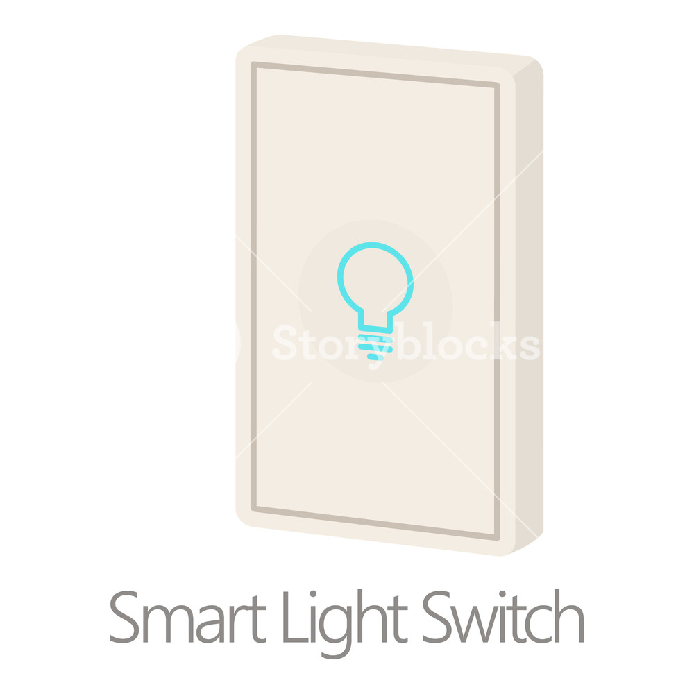 1000x1000 Smart Light Switch Icon Cartoon Illustration Of Smart Light