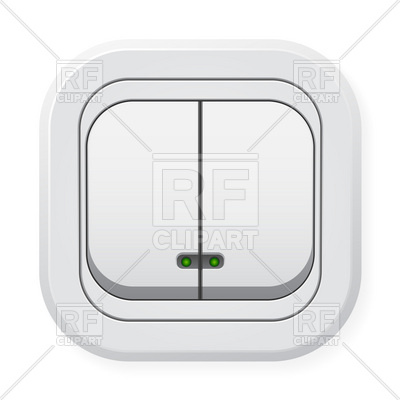 400x400 Double Wall Light Switch Vector Image Of Objects Dvarg