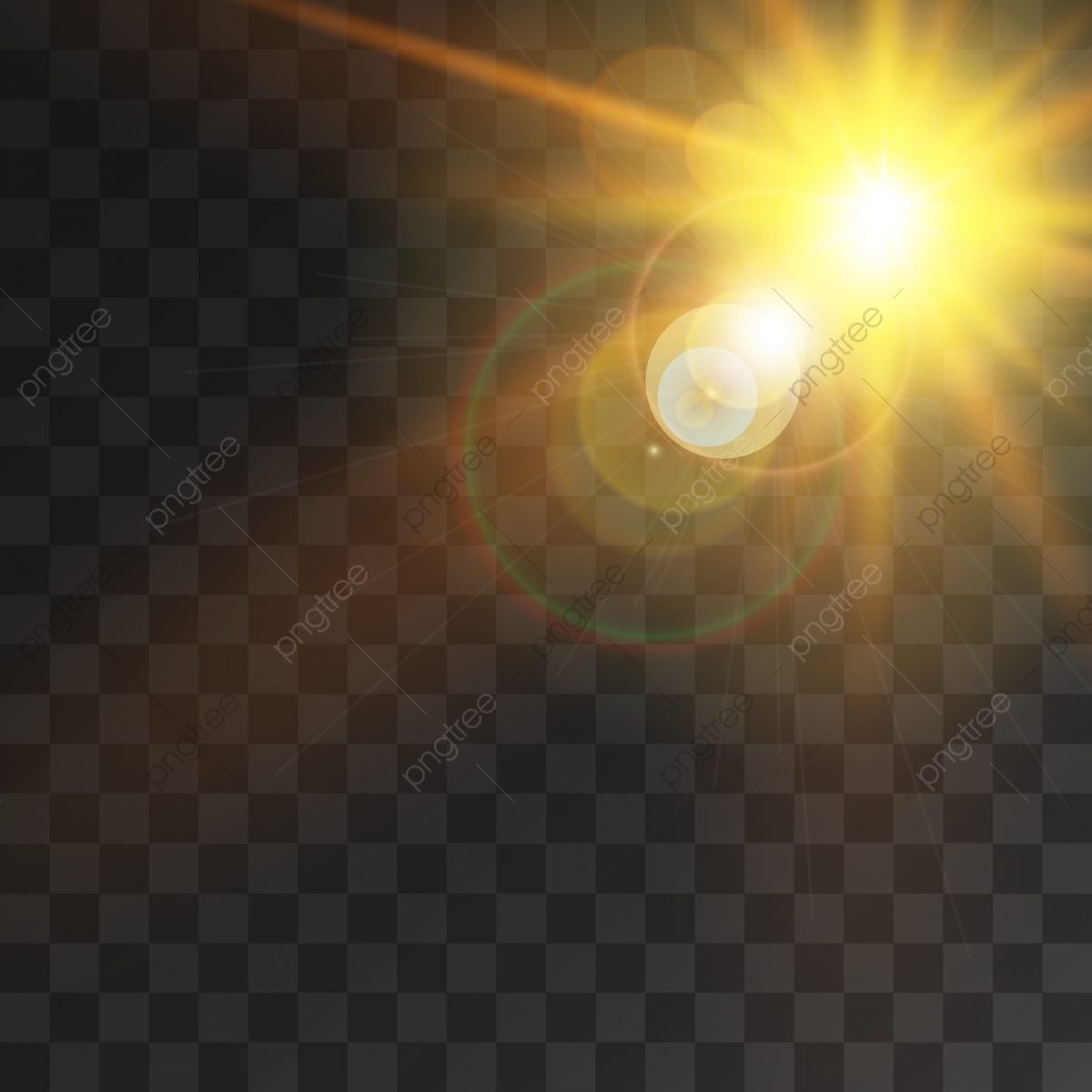 1200x1200 Creative Sun Light Effect With Sun Rays And Bokeh Composition