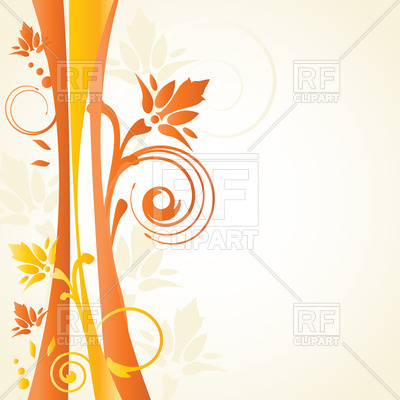 Curly Brown Branches On Light Yellow Background Vector Image 400x400 Curly Brown Branches On Light Yellow Background Vector Image