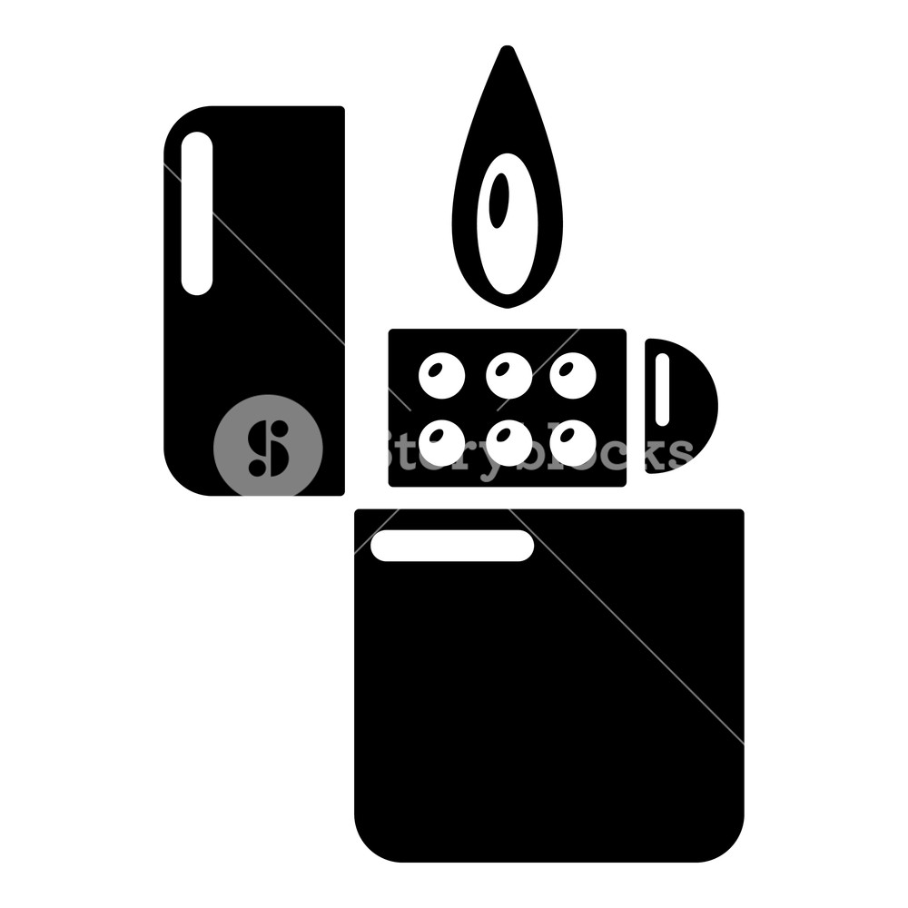 1000x1000 Lighter Icon Simple Illustration Of Lighter Vector Icon For Web