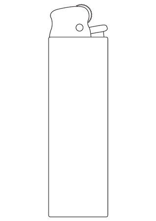 318x450 Cigarette Lighter Vector Illustration Royalty Free Vector Graphics