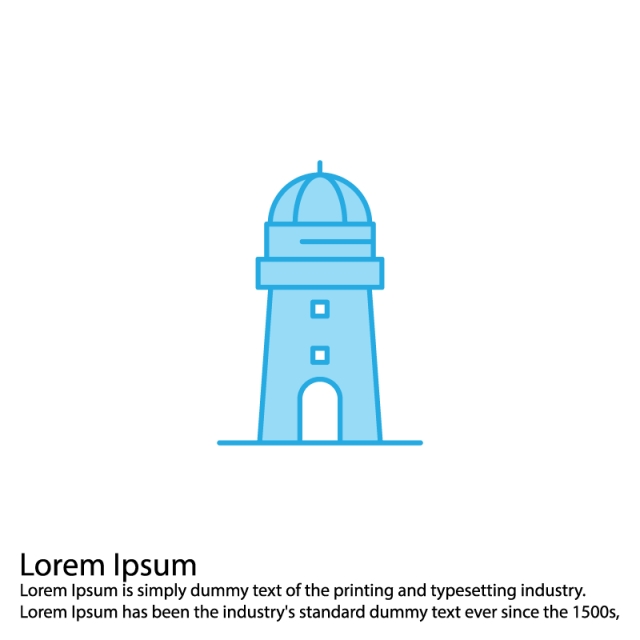 640x640 Vector Light Icon, Light Icon, Light House, Lighthouse Icon Png