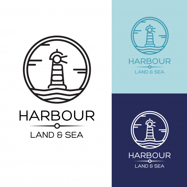 626x626 Flat Isometric Lighthouse Icon On Blue Sea, Illustration
