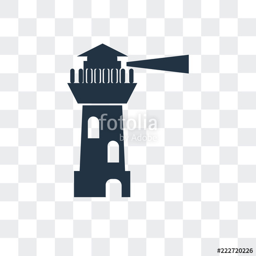 500x500 Lighthouse Icon Isolated On Transparent Background Modern
