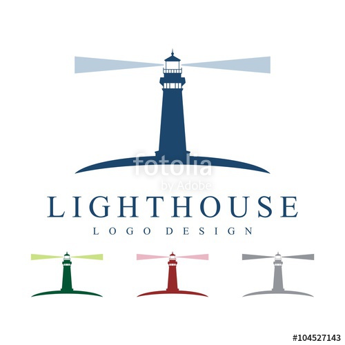 500x500 Lighthouse Logo Vector Stock Image And Royalty Free Vector