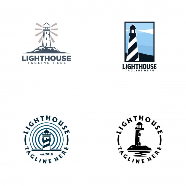 626x626 Lighthouse Logo Vector Premium Download